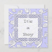 Kies Uw Kleur Geweven Rand Baby Aankondiging (Voorkant)