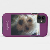 KIES UW KLEUR iPhone SE, Hoesje 5, 5s Yorkie (Achterkant (horizontaal))