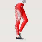 Kies UW kleur / Jouw naam wit puntpatroon Leggings (Rechts)