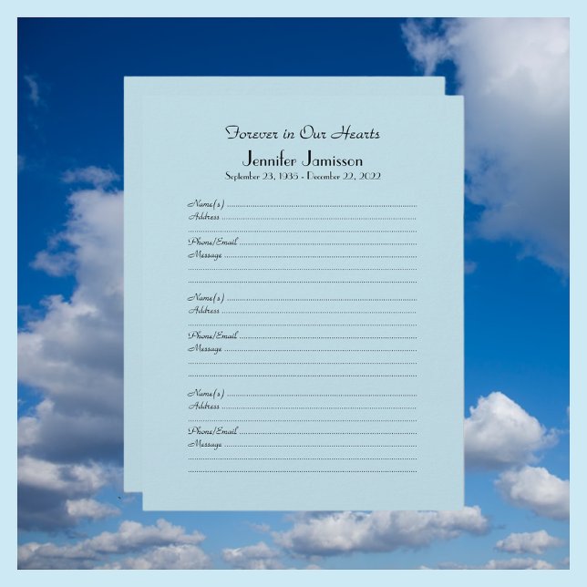 KIES UW KLEUR, Memorial Book Filler Page (Creator heeft geüpload)