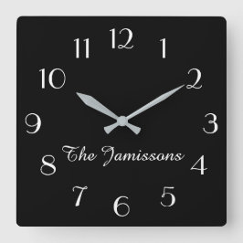 KIES UW KLEUR, minimalistisch, aangepast Vierkante Klok