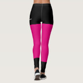 KIES UW KLEUR, naam, zwarte horde Fake Leggings (Achterkant)