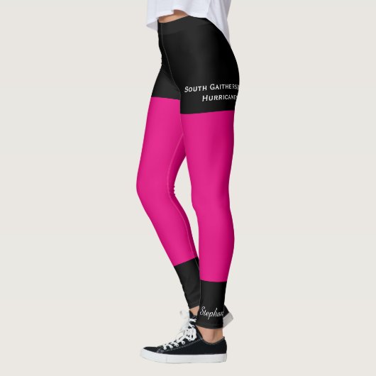 KIES UW KLEUR, naam, zwarte horde Fake Leggings (Links)