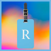 KIES UW KLEUR of Blauwe Monogram Zak Bagagelabel