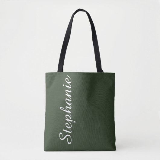 KIES UW KLEUR of Groen, Jumbo Name (Jumbonaam). Tote Bag (Voorkant)