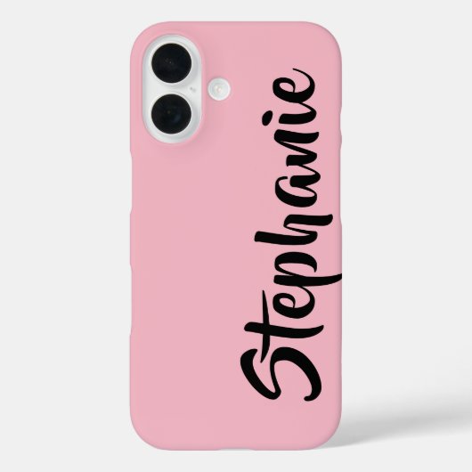 Kies uw kleur, roze, jumbonaam Case-Mate iPhone case (Achterkant)
