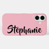 Kies uw kleur, roze, jumbonaam Case-Mate iPhone case (Achterkant (horizontaal))
