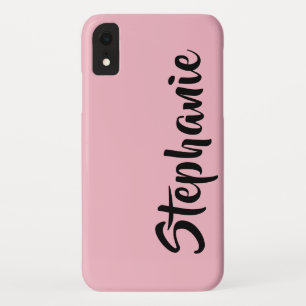 Kies uw kleur, roze, persoonlijke naam Case-Mate iPhone case
