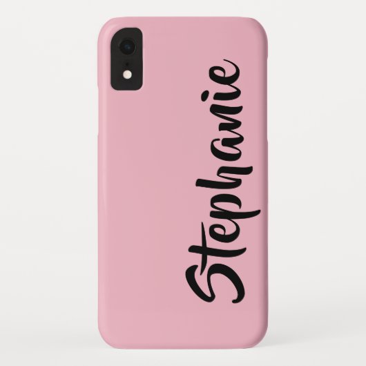 Kies uw kleur, roze, persoonlijke naam Case-Mate iPhone case (Achterkant)