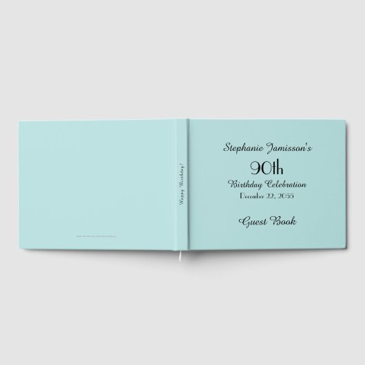 KIES UW KLEUR Verjaardagsfeestgeheugen/Gastenboek Gastenboek (Volledig)