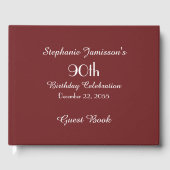 KIES UW KLEUR Verjaardagsfeestgeheugen/Gastenboek Gastenboek (Voorkant)