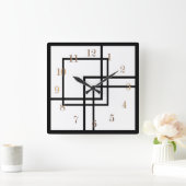 Kies uw kleur vierkante klok (Huis)