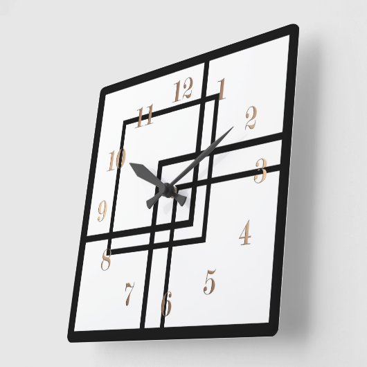 Kies uw kleur vierkante klok (Hoek)