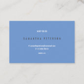 Kies uw kleur, waterverf, splash visitekaartje (Achterkant)