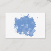 Kies uw kleur, waterverf, splash visitekaartje (Voorkant)