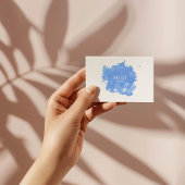 Kies uw kleur, waterverf, splash visitekaartje