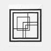 Kies uw kleur, zwart, wit, uw patroon fleece deken (Voorkant)