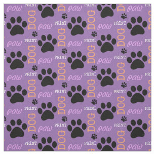Kies uw kleuren Paw print stof