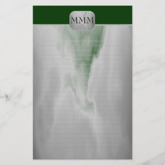 Kies uw kleurenmonogram met fijne tinten briefpapier