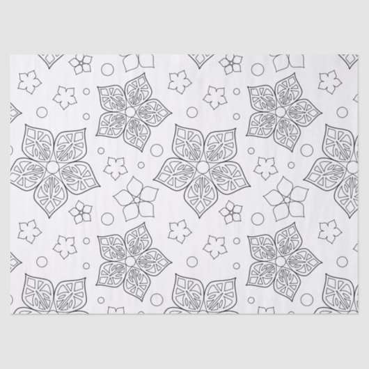 Kies uw kleurenpatroon tissuepapier (Voorkant)