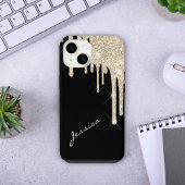 Kies uw kleurensterren met zilveren glitterschijve Case-Mate iPhone case