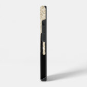 Kies uw kleurensterren met zilveren glitterschijve iPhone hoesje (Linkerkant)