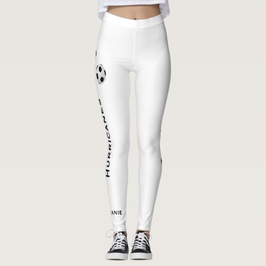 KIES UW Leggings van het Team van de Voetbal met N (Voorkant)