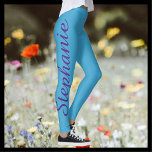 KIES UW Leggings voor aangepaste kleuren met naam<br><div class="desc">KIES JOUW KLEUR custom yoga leggings! Bedrukt van rand tot rand, met jouw naam in groot paars schrift één poot omhoog! De steekproef is hemelsblauw, maar u kunt gemakkelijk aan kleur van uw keus aanpassen. Ook gemakkelijk om voorbeeldtekst te wijzigen of te verwijderen. "creëer uw eigen" Alle rechten voorbehouden ©...</div>