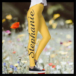 KIES UW Leggings voor aangepaste kleuren met naam