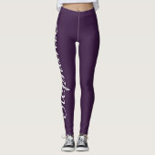 KIES UW Leggings voor aangepaste kleuren met naam (Voorkant)