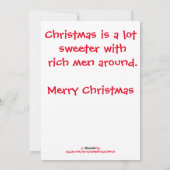 Kies uw Mannen met Waterverf-tekening aanbevelen Feestdagenkaart (Achterkant)