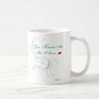 Kies uw mok: "Jezus kent me, dit is mijn liefde" Koffiemok