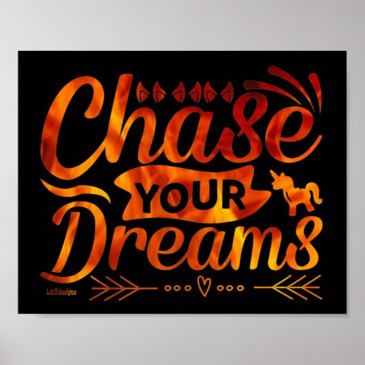 KIES UW motivatie prijsopgave VOOR DREAMS Poster (Voorkant)