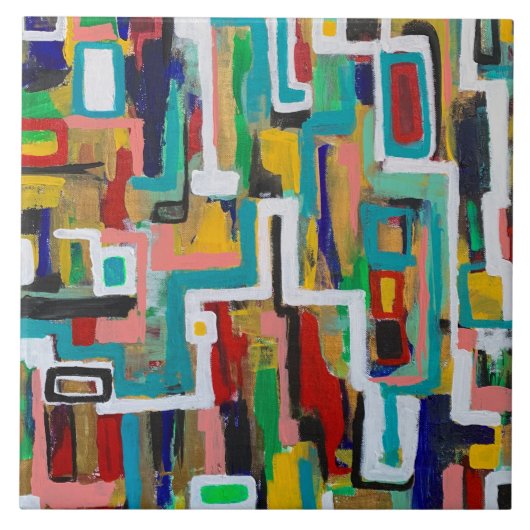 Kies uw pad 6 x 6 keramische Tegel Tegeltje (Voorkant)