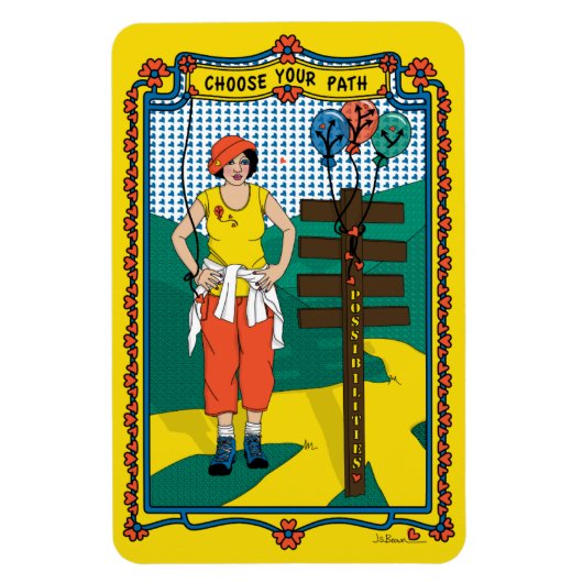 Kies uw pad_B_4x6 koelkast Magnet Magneet (Verticaal)