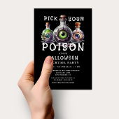 Kies uw Poison Cocktail Party Halloween Kaart