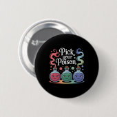 Kies uw Poison Flessen Gothic Halloween 2 Ronde Button 5,7 Cm (Voorkant /achterkant)