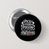 Kies uw Poison Flessen Gothic Halloween 3 Ronde Button 5,7 Cm (Voorkant /achterkant)