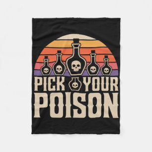 Kies uw Poison Flessen Gothic Halloween Fleece Deken