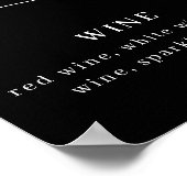 Kies uw Poison Floral Scull Gothic Wedding Menu Poster (Hoek)