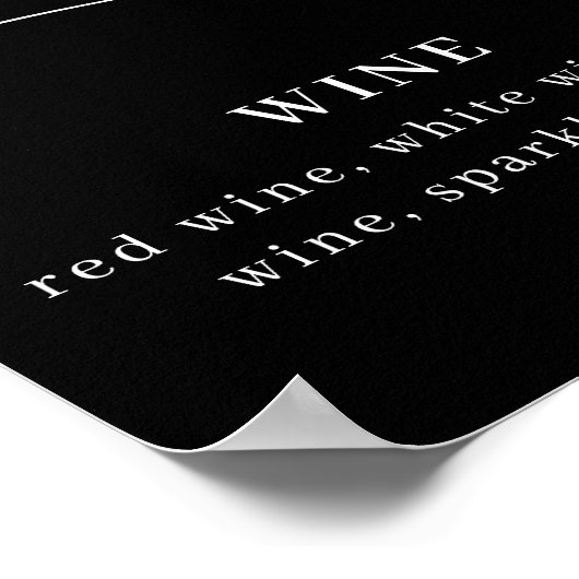 Kies uw Poison Floral Scull Gothic Wedding Menu Poster (Hoek)