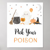 Kies uw Poison Ghost Halloween Drinken teken Poster (Voorkant)