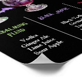 Kies uw Poison Halloween 3 Cocktail Menu Poster (Hoek)