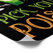 Kies uw Poison Halloween Cocktail Drinken Poster (Hoek)
