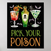 Kies uw Poison Halloween Cocktail Drinken Poster (Voorkant)