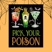Kies uw Poison Halloween Cocktail Drinken Poster