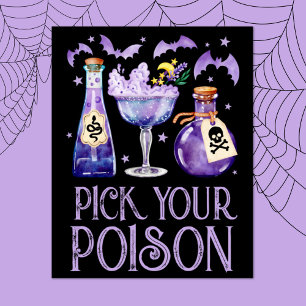 Kies uw Poison Halloween Cocktail Drinken Poster