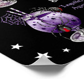 Kies uw Poison Halloween Cocktail Menu Poster (Hoek)