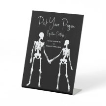 Kies uw Poison Skelet Bruiloft Witte Drink Menu