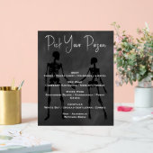 Kies uw Poison Skeleton Wedding Bar Menu Acryl Bord (Huwelijk)